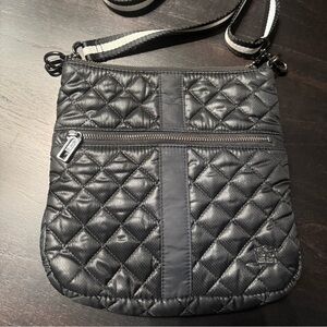Oliver Thomas Black Quilted Crossbody Bag